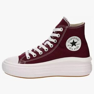 Converse Red and White High-Top Sneakers